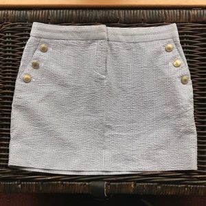 J. Crew Seersucker Skirt